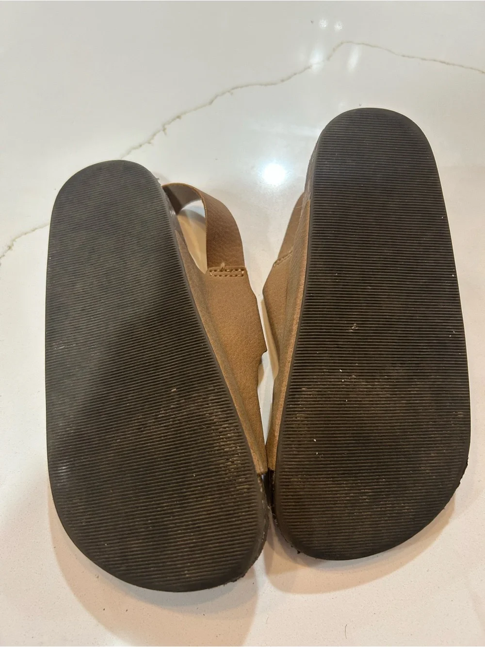 Old Navy Kids Brown Double-Buckle Comfort Sandals